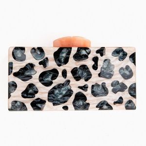Tuckernuck Wild Side Acrylic Leopard Clutch